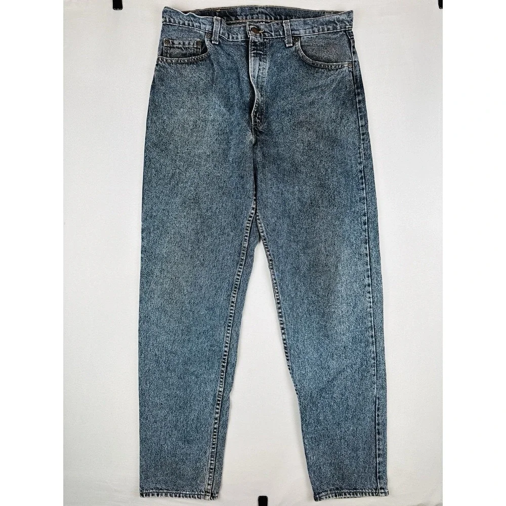 Vintage Levi's 550 Relaxed Fit Jeans 34x34 USA Made Stonewash Denim